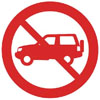 Prohibido Vehículos a Motor