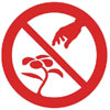 Prohibido recolectar Plantas